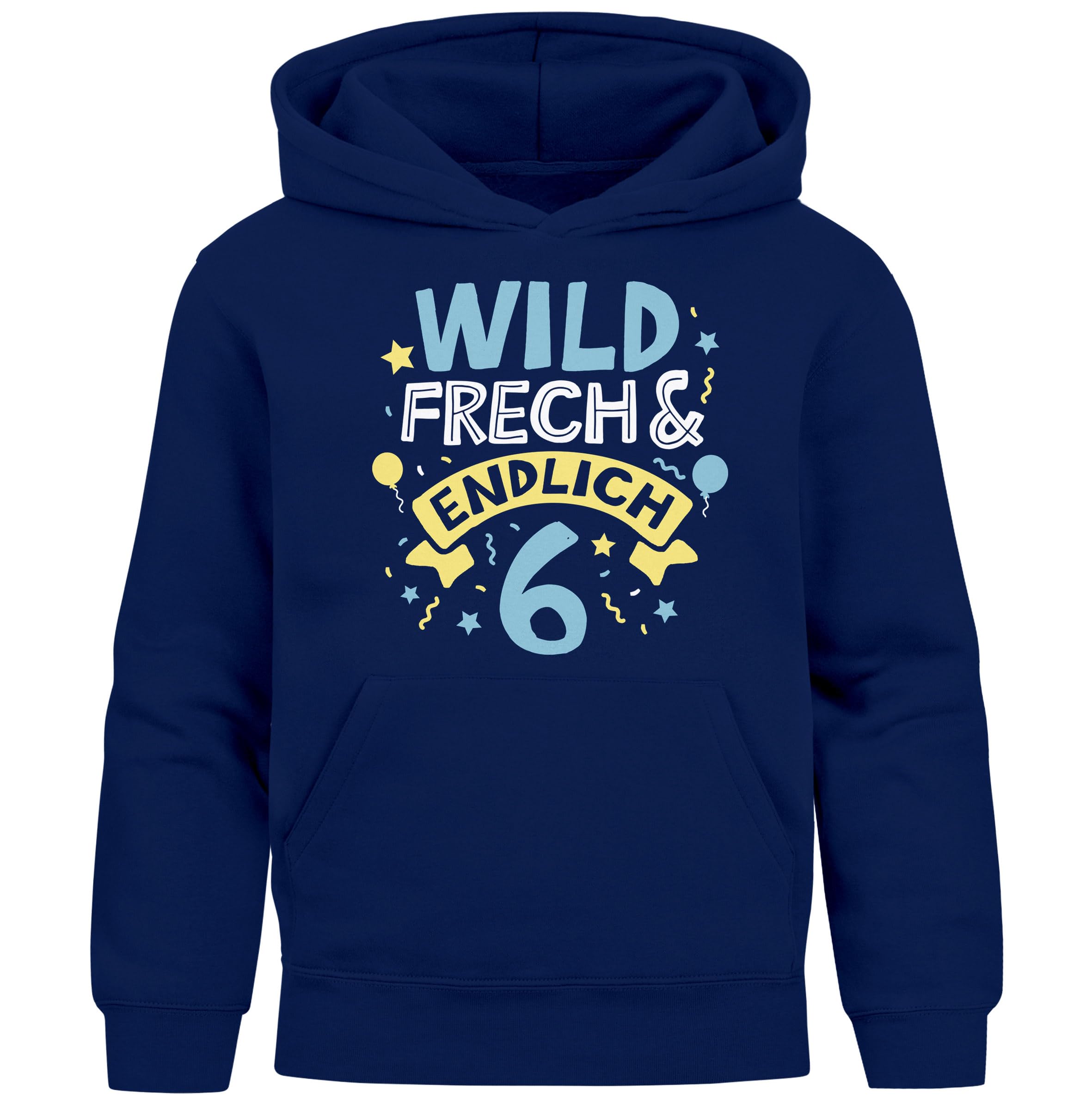 Sweat à capuche garçon 6 ans avec inscription originale - 6
