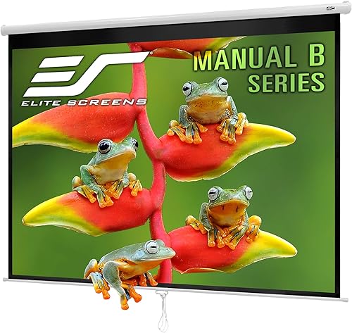 Miniatura 14 de Elite Screens Manual B, pantalla para proyector de 135 pulgadas (343 cm) desplegable manualmente 16:9 Diag 4K 8K 3D Ultra HDR HD Ready para cine