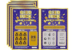 Surprise Your Husband with a Unique Pregnancy Reveal with Gold Luck Lottery Scratch Off Tickets