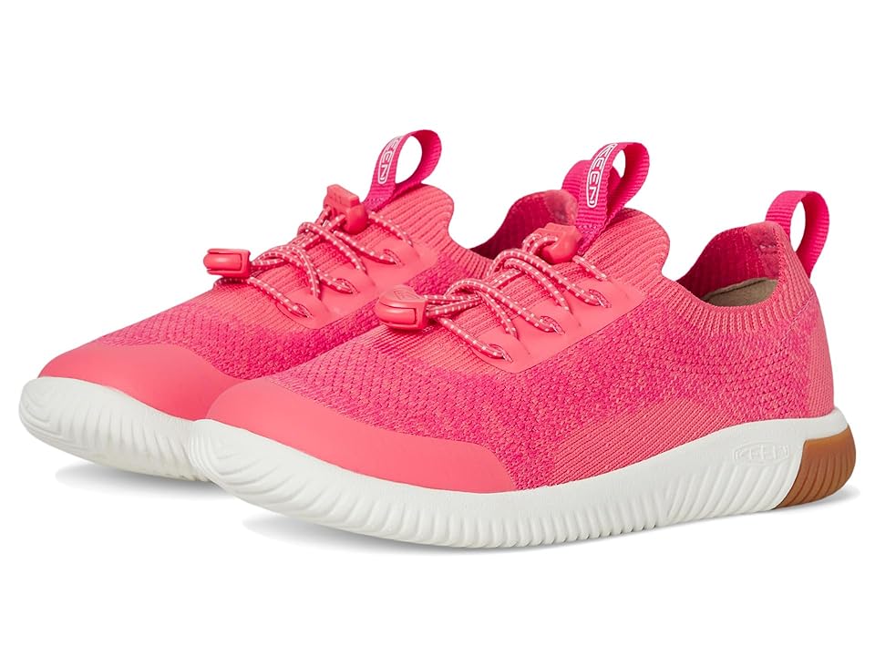 KEEN Kids KNX Knit Sneaker (Toddler/Little Kid) (Dubarry/Star White) Kids Shoes INTERNATIONAL SHIPPING