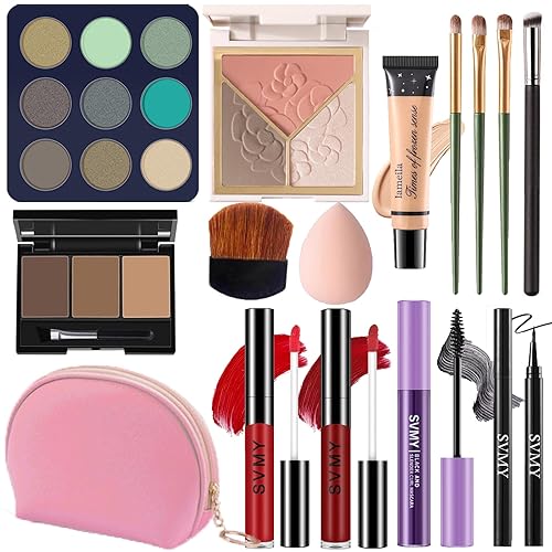 Set de maquillaje para mujeres, kit de maquillaje para principiantes y profesionales, juego de maquillaje para adolescentes y adultos, regalo de