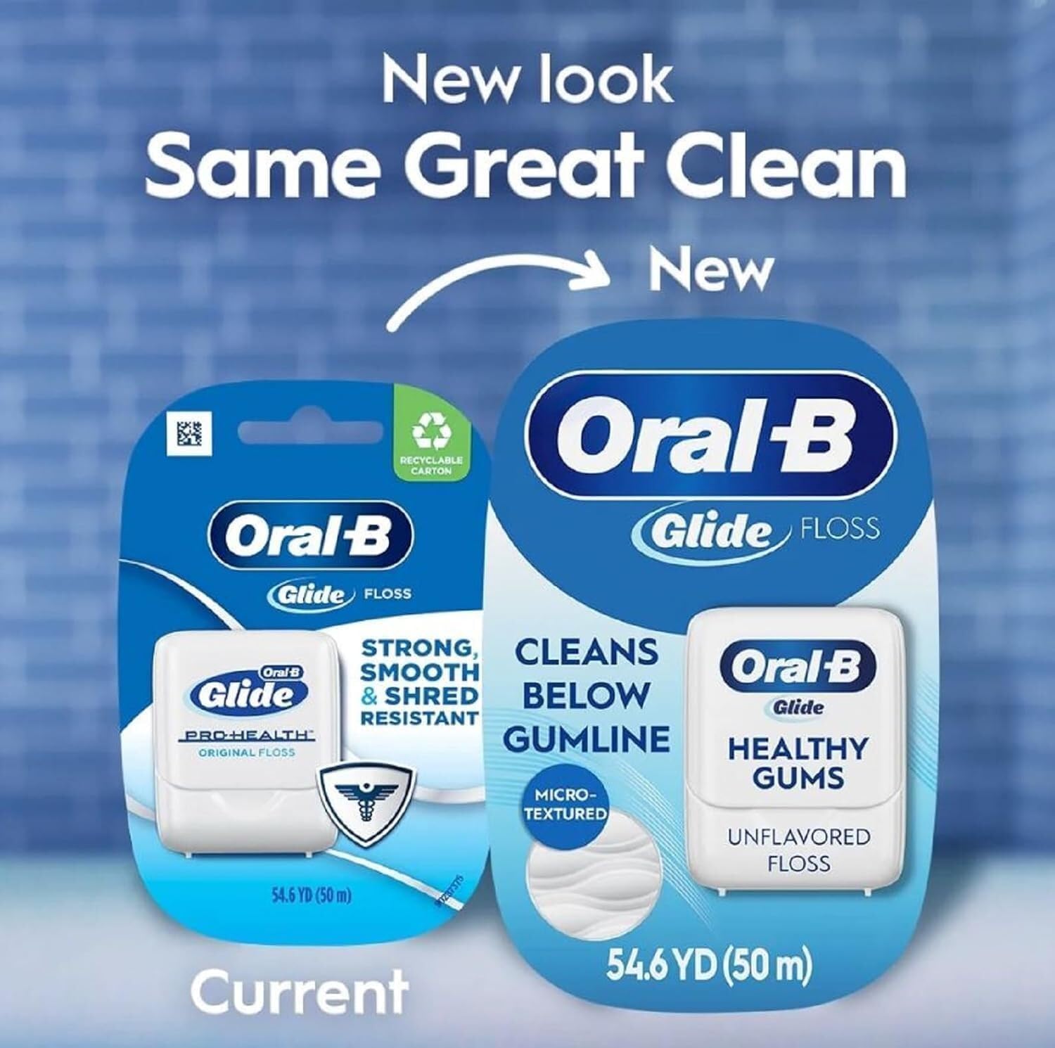 Oral-B Glide Pro-Health Original Floss 50M (6 Paquet)
