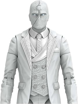 Marvel Legends Series Disney Plus Mr. Knight MCU Series Action Figure 6-inch Collectible Toy, Includes 4 Accessories and 1 Build-A-Figure Part,White