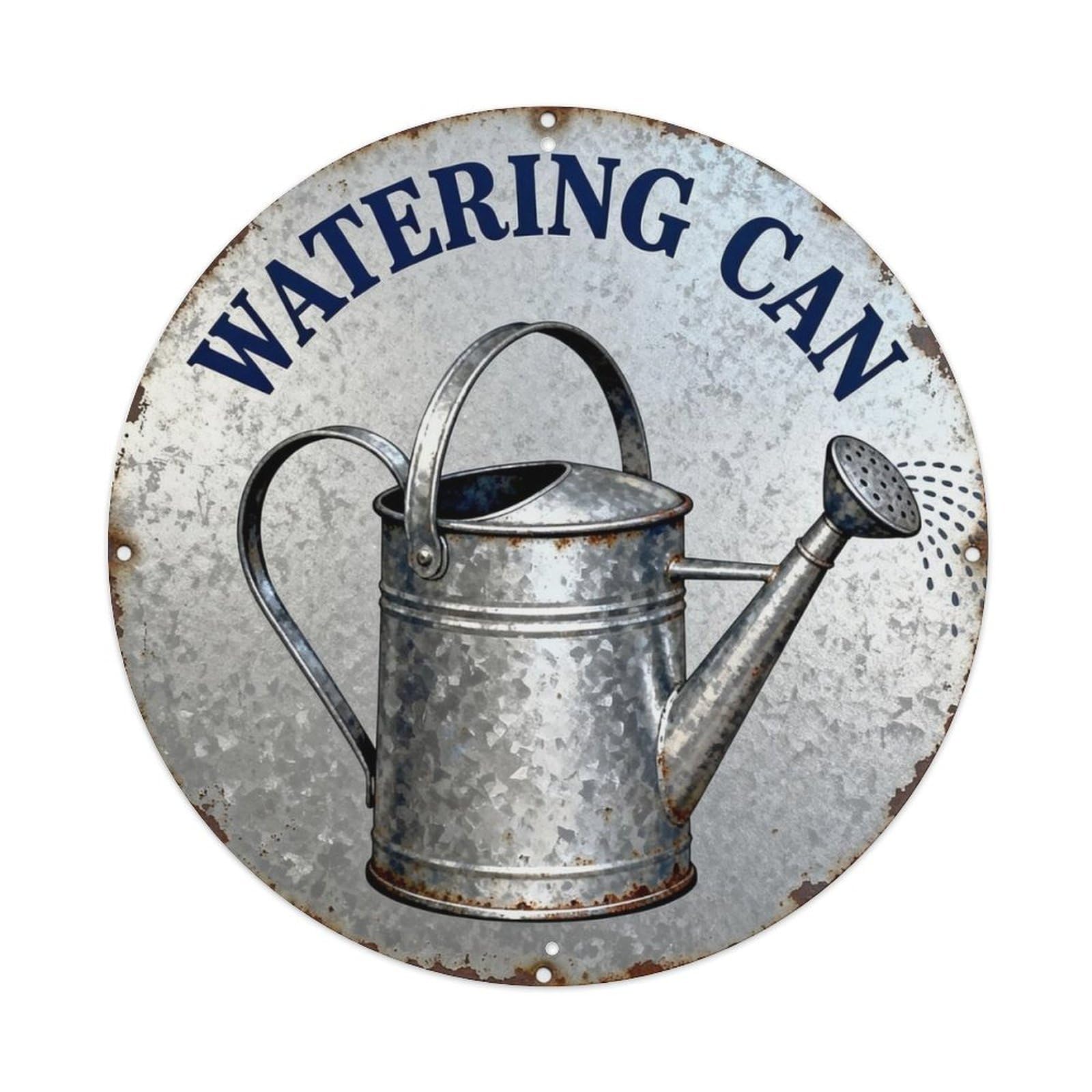 Watering Can Metal Tin Sign Plaque