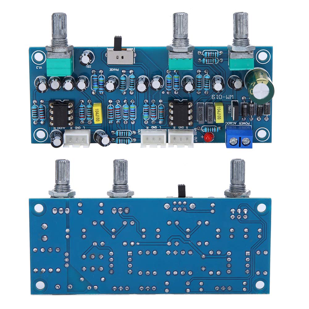 Buy Preamp Board, Digital Tuning Preamp Tone Board 2.1 Channel Subwoofer PreAmp Low Pass Filter