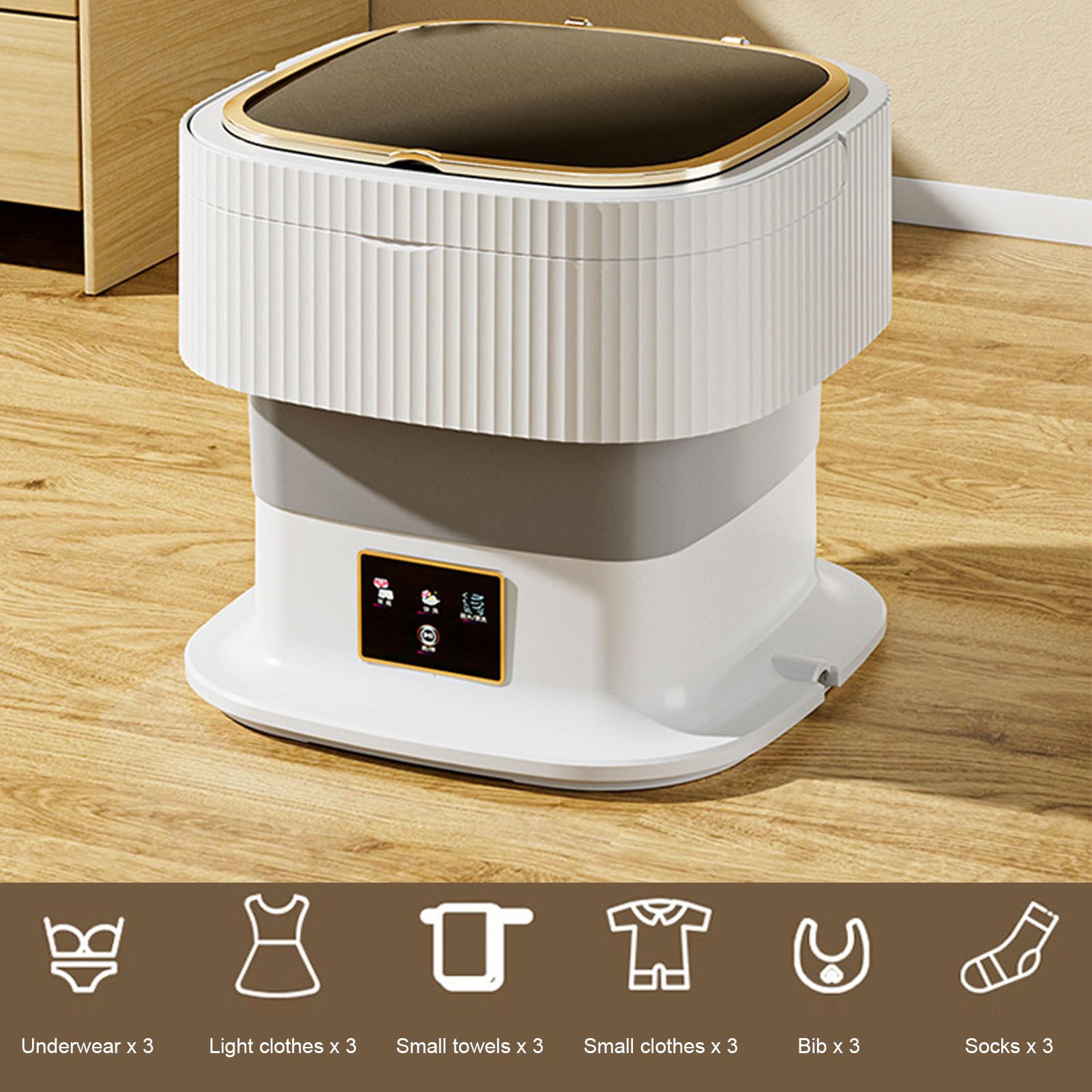 Amazon.co.jp: ポータブル洗濯機、11.5Lミニ折りたたみ洗濯機
