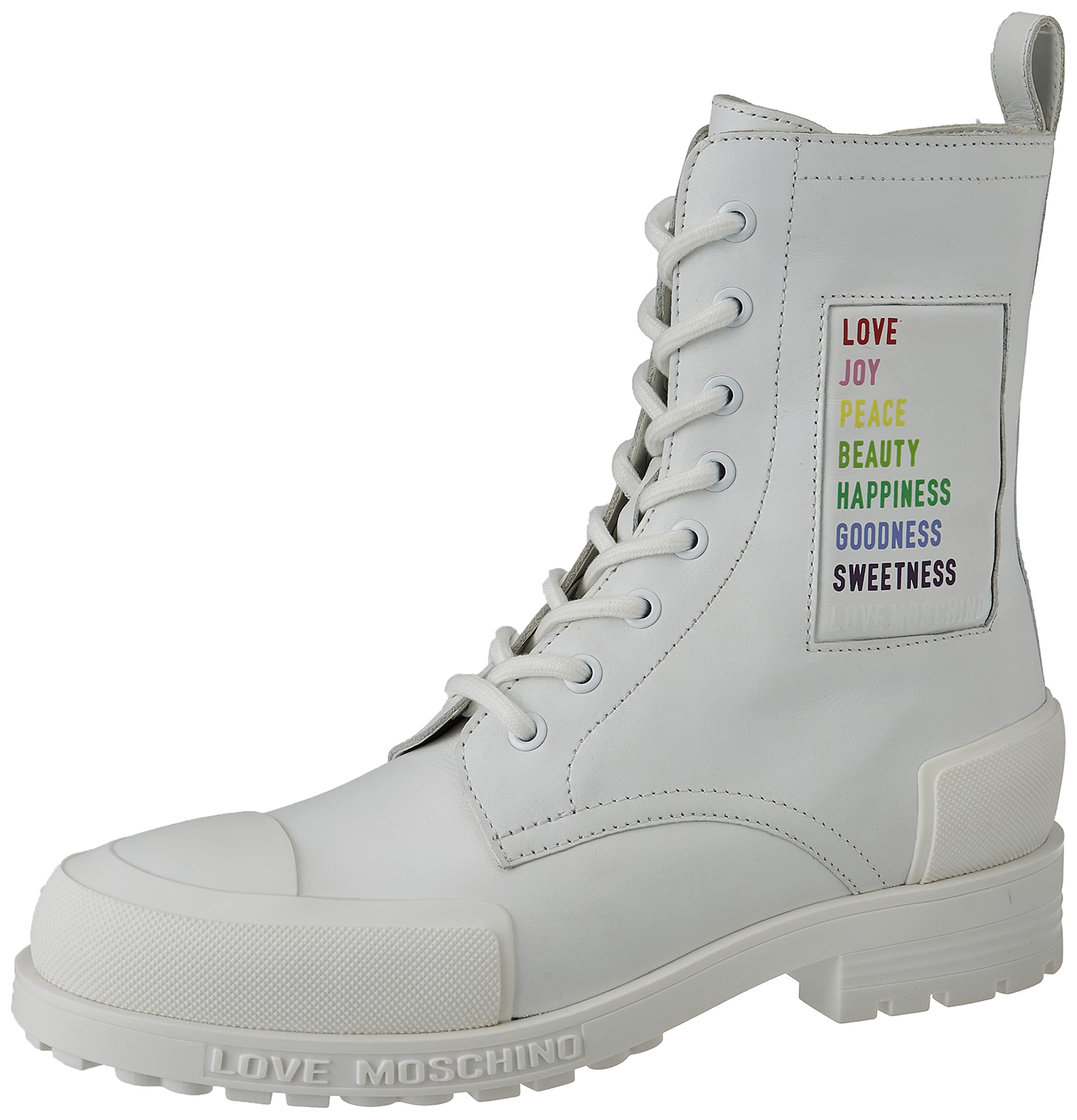 Love Moschino Ja24294g1fia0, Women's Ankle Boots, White, 4 UK