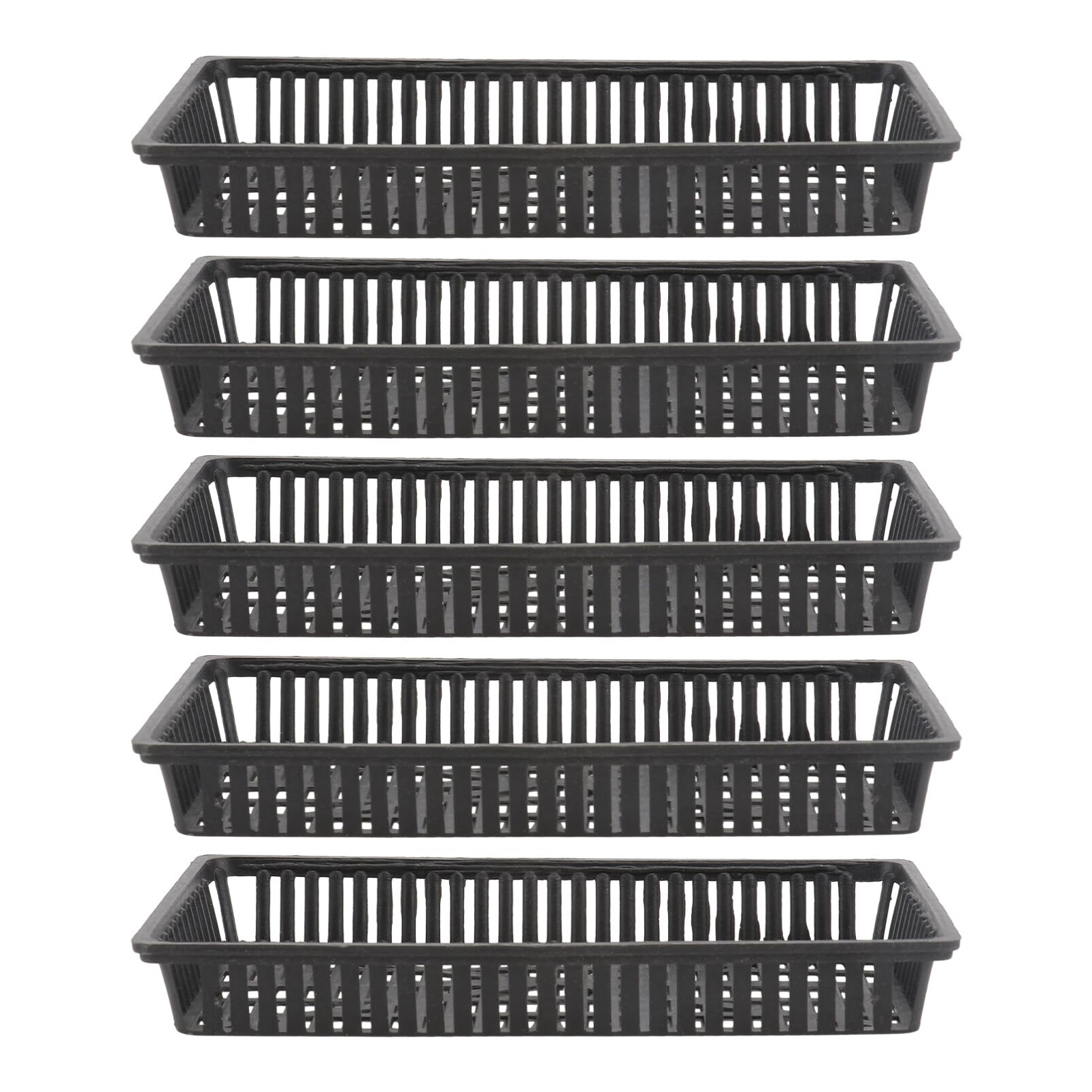 Aquarium Plant Pot Baskets, Water Plant Basket Planting Rack for Underwater and Pond Plants Nettie Pots Decorations for Fish Tank Living Fish Shrimp, 5pcs