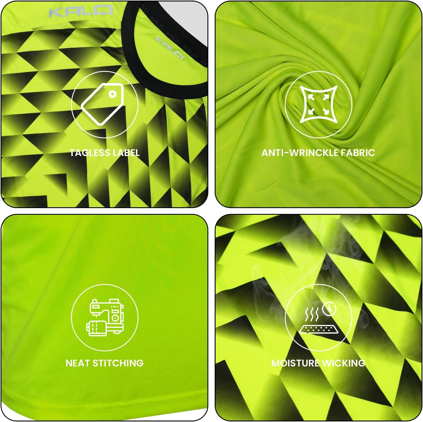 Kalci Soccer Goalkeeper Jersey | Elbow Padded Goalkeeper Shirt Adult/Youth | Long Sleeve Goalie Jersey for Men/Women/Boys - Image 7