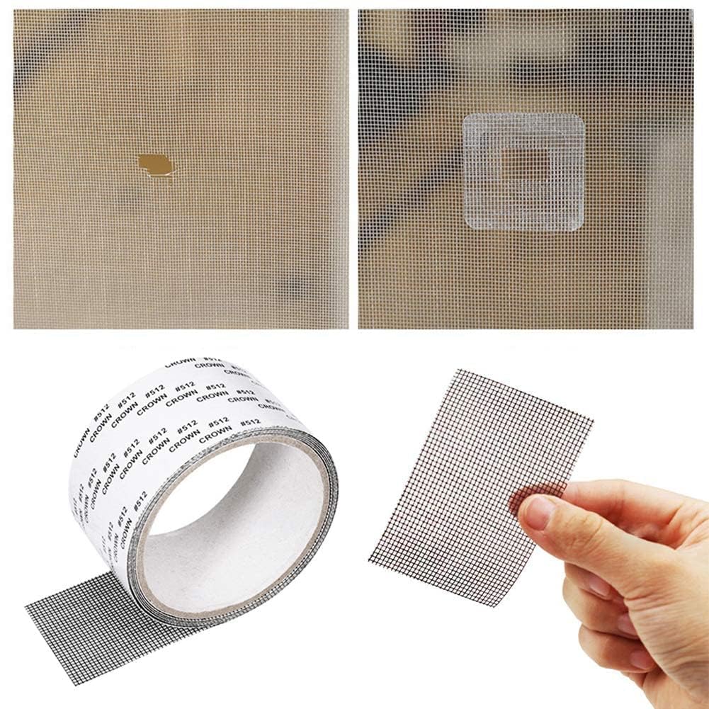 RECLUSE Window Screen Repair Tap, Strong Adhesive & Waterproof Window Mosquito net Covering Mesh Tape for Door Tears Holes Screen Patch Repair, Self-Adhesive Repair Tape,Fly Screen 2