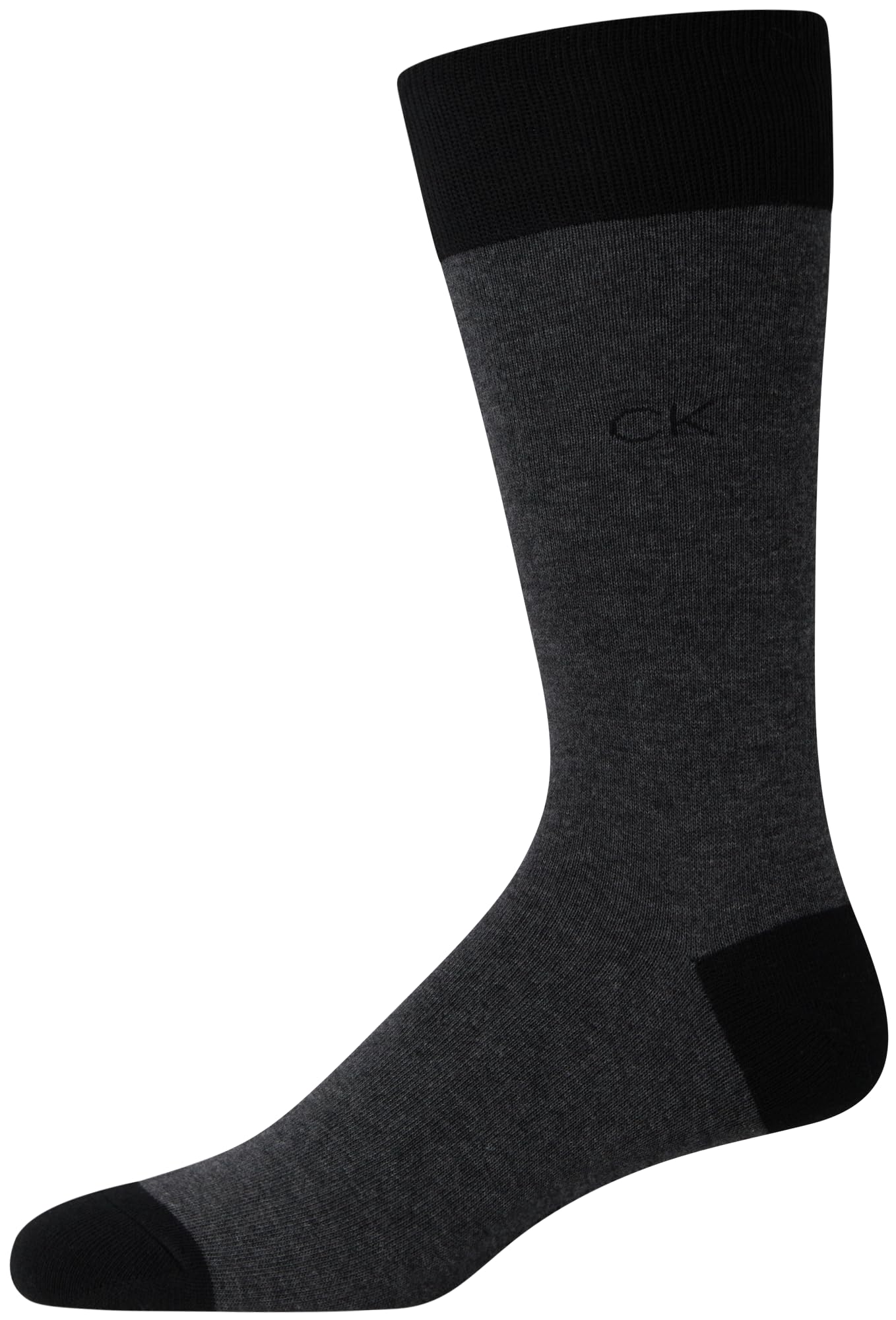 Calvin Klein Calcetines de vestir para hombre, paquete de 8 calcetines de algodón transpirable, calcetines largos casuales de trabajo para hombre (tallas 7-12)