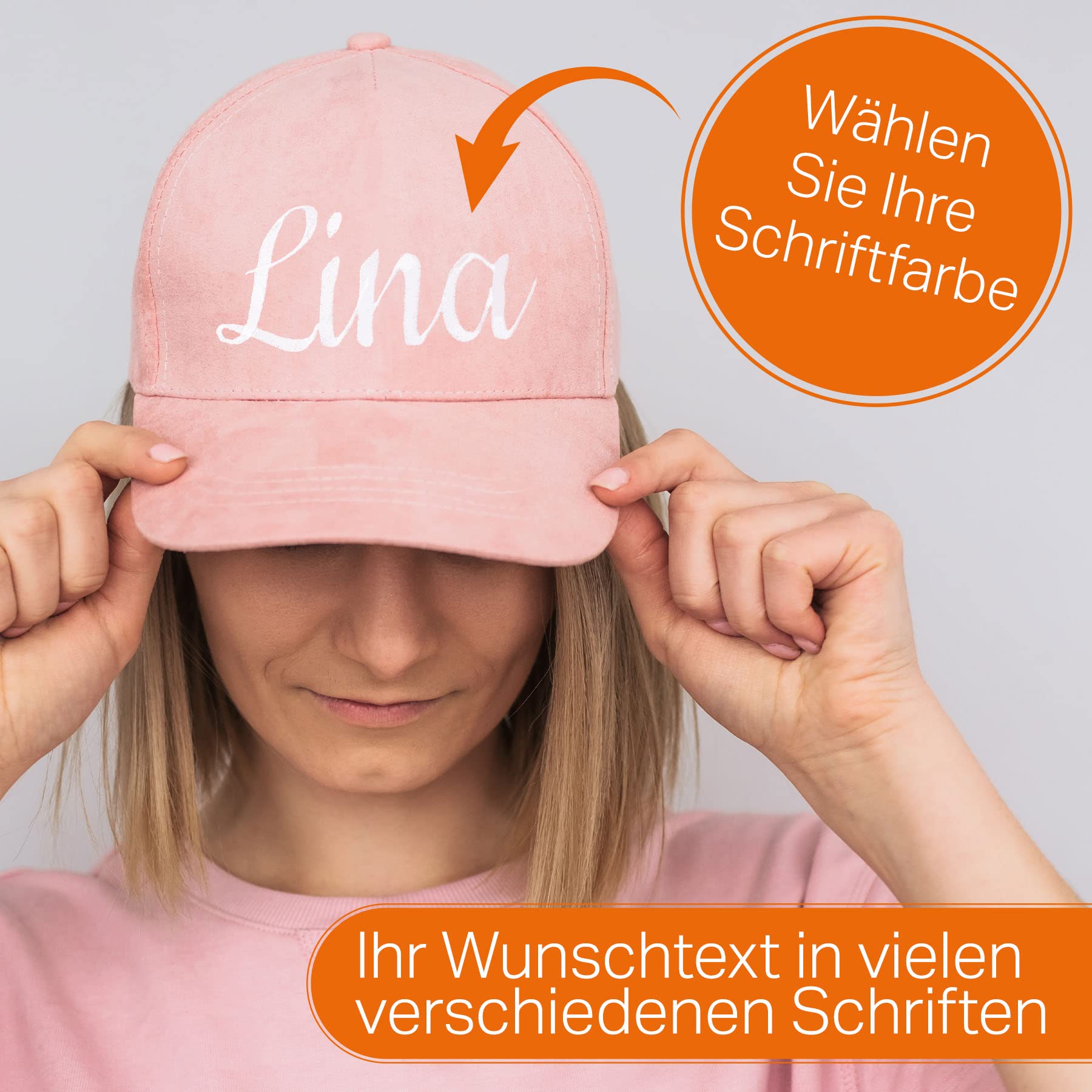 Deitert Kappe, Basecap mit Namen oder Wunschtext individuell Bestickt - über 20 Farben zur Auswahl - für Damen und Herren