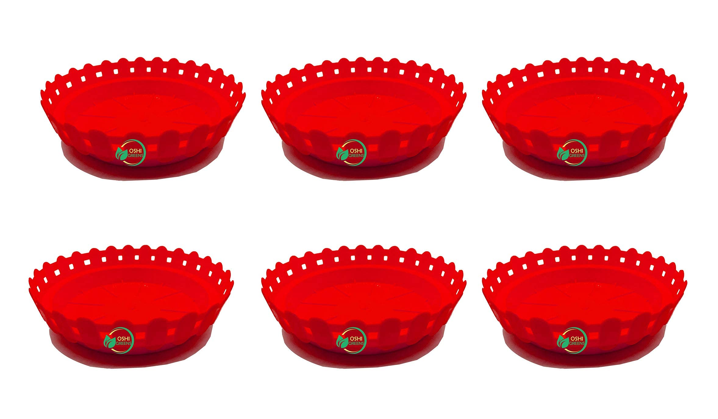 OSHIGREENS Plant Saucer 6 Pack of Clear Plastic Saucers Drip Trays 8 inch Flower Pot Tray for Indoors & Outdoor Plants or Planter pots. (B08XW19MKY) Amazon Price History, Amazon Price Tracker