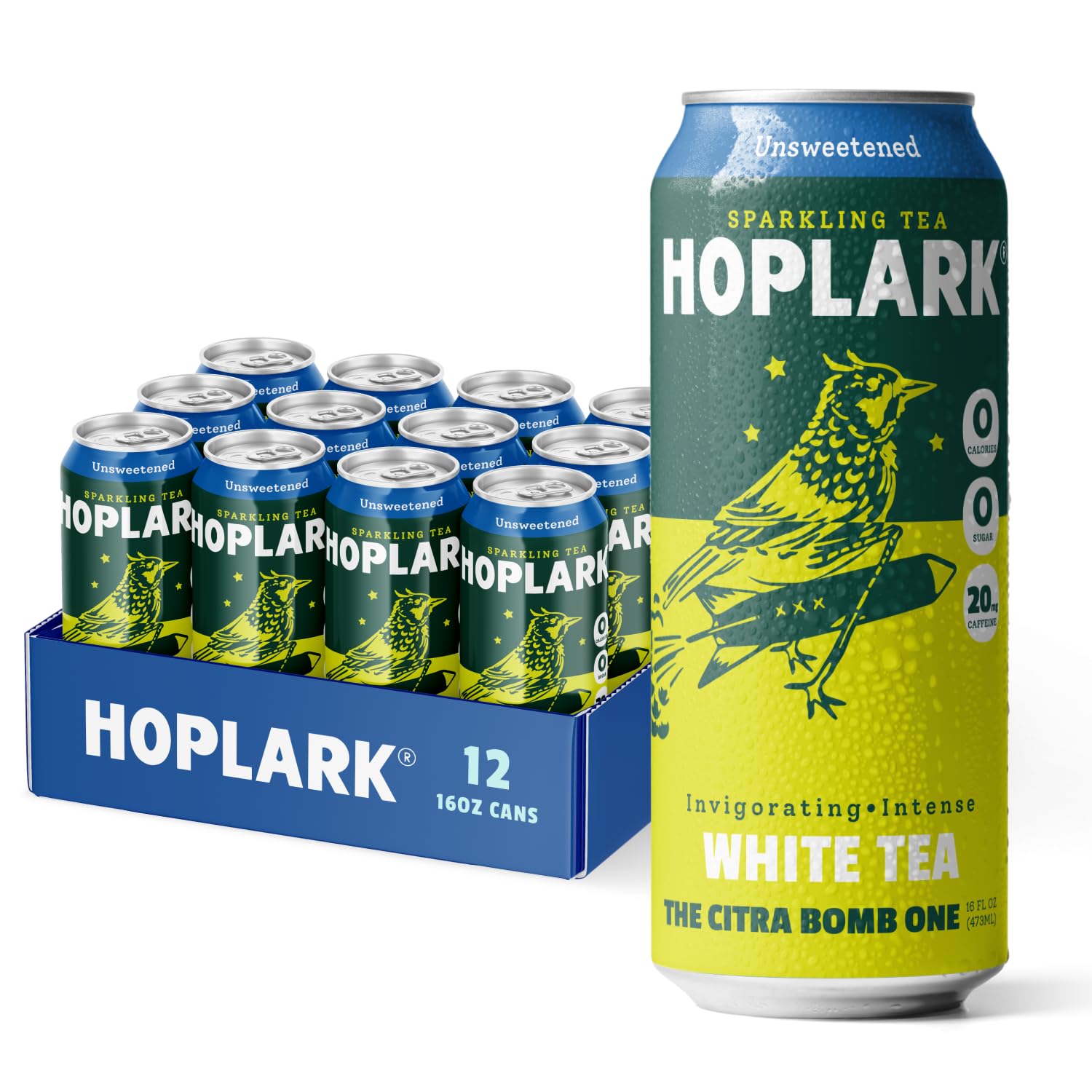 Amazon.com: HOPLARK Sparkling HopTea – THE CITRA BOMB ONE – Tall