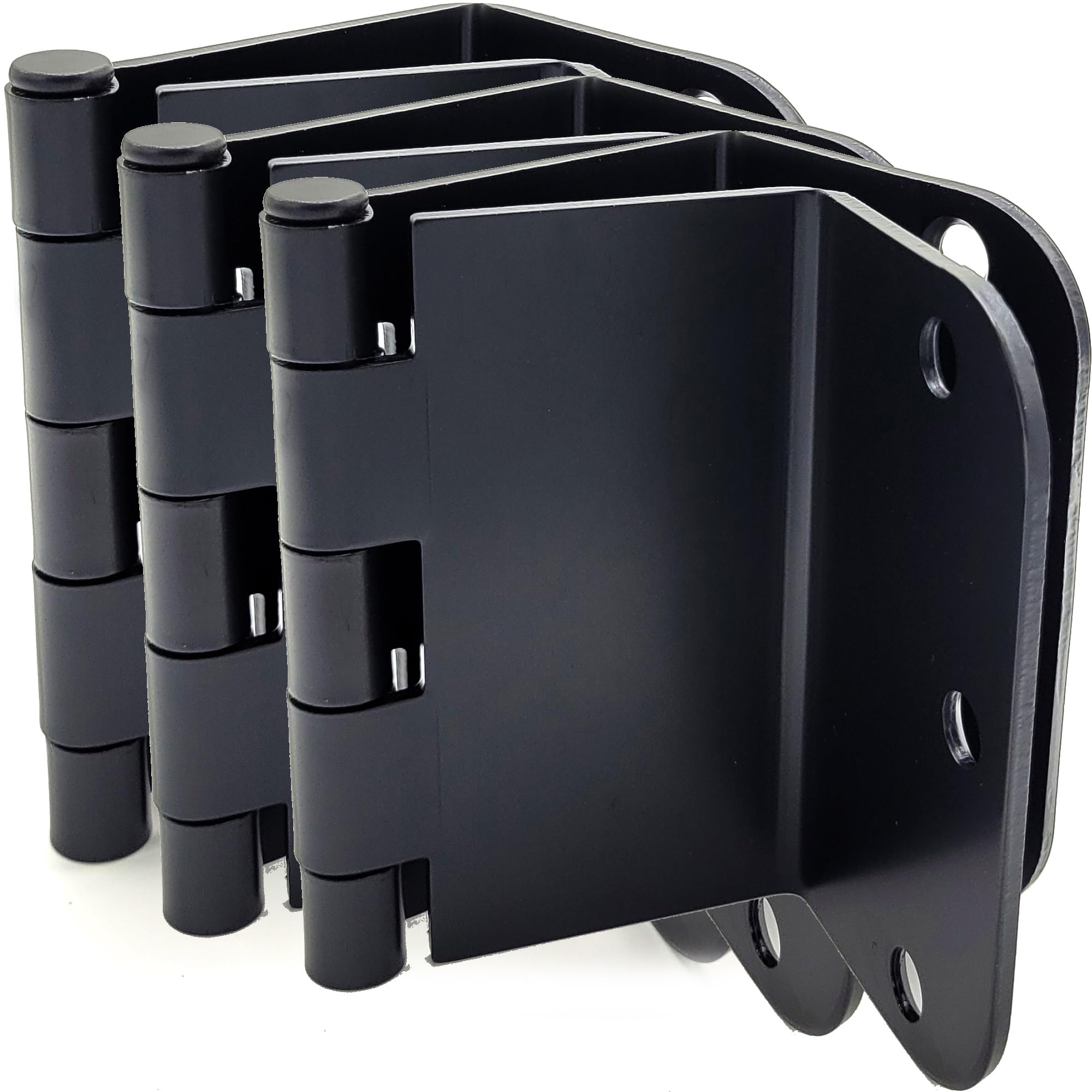 3.5 Inch Swing Clear Offset Door Hinge 3-Pack - Matte Black 5/8 Inch ...
