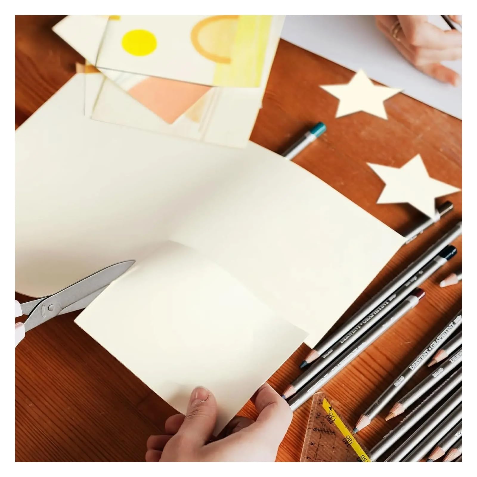 50 feuilles de papier cartonné ivoire Pour L'emballage Cadeau
