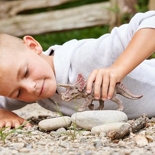 Miniatura 2 de Schleich Dinosaurios – Figura realista de dinosaurio triceratops de 4 pulgadas – Figura educativa de dinosaurio jurásico para niños y niñas –