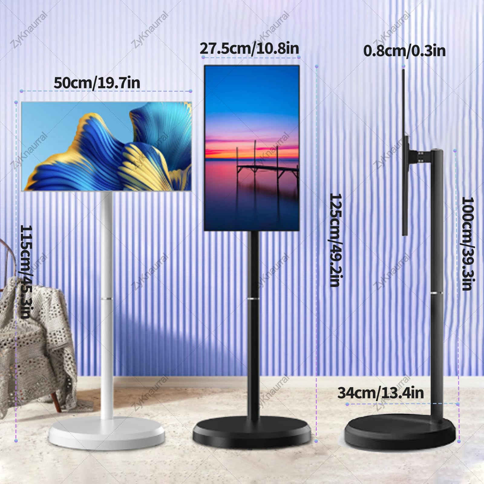 Smart TV portatile con touch screen FHD, sistema operativo Android, CPU Octa-Core, doppio altoparlante, lunga durata della batteria per casa e viaggio