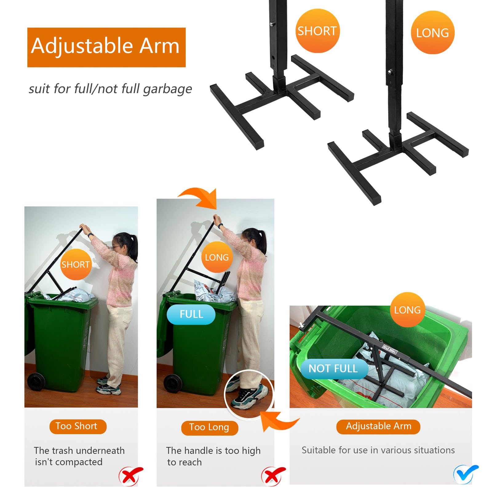 Compactador de basura manual, compactador de basura Squash it Wastemat, triturador de basura, triturador de basura Waste Mate, compactador de basura portátil Compactador de basura manual para cocina