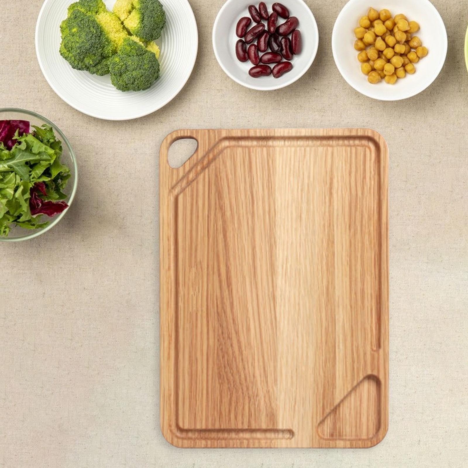 Tabla de Cortar Tabla de Cortar Tabla de Cortar para el hogar Bandeja Bandeja para Servir Bandeja de Madera Multiusos Bandeja de Comida para Verduras Filetes Frutas Carne Hogar