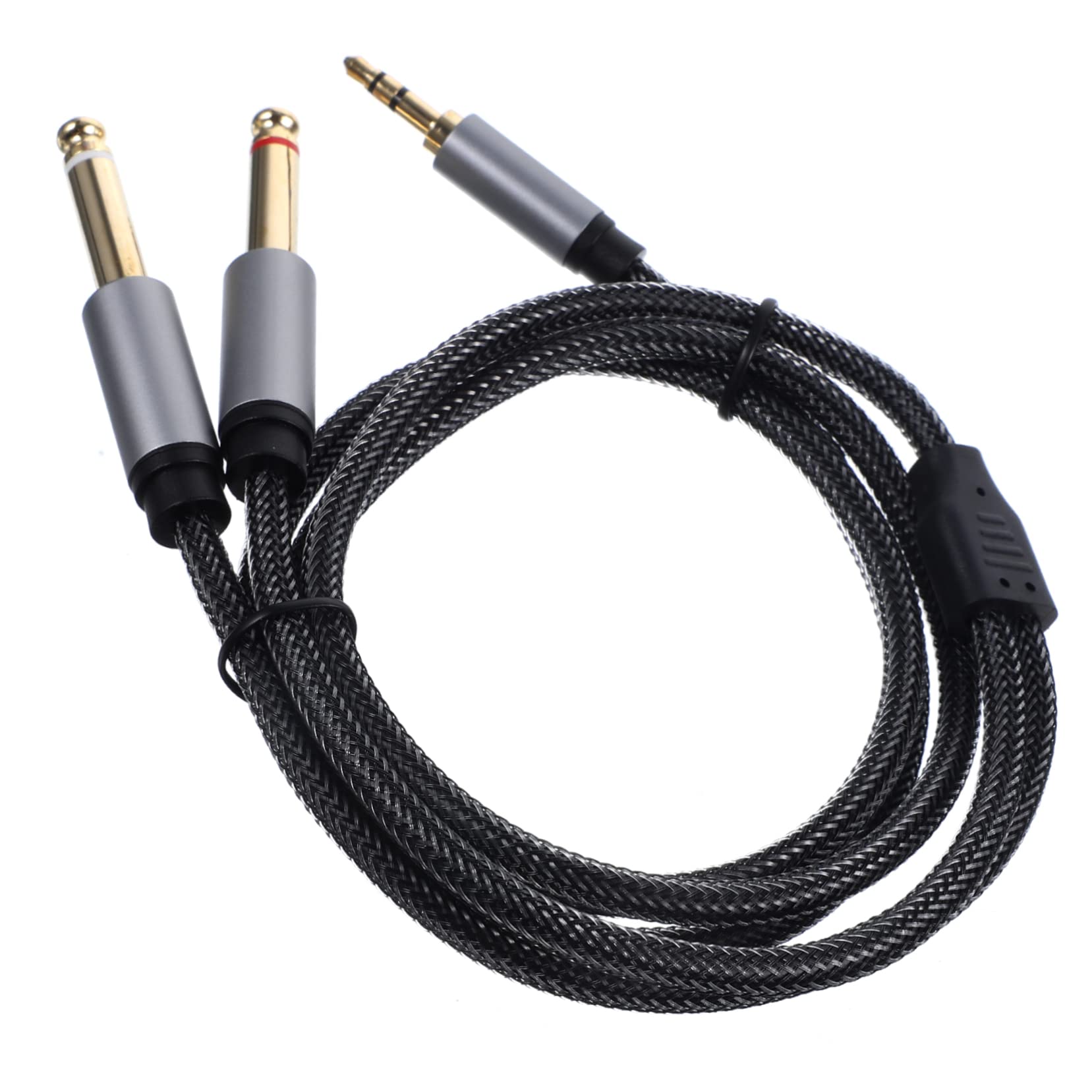 Uonlytech 5piezas Cable De Audio TRS De Adaptador Divisor Estéreo para CD Multimedia y Sistemas De Sonido