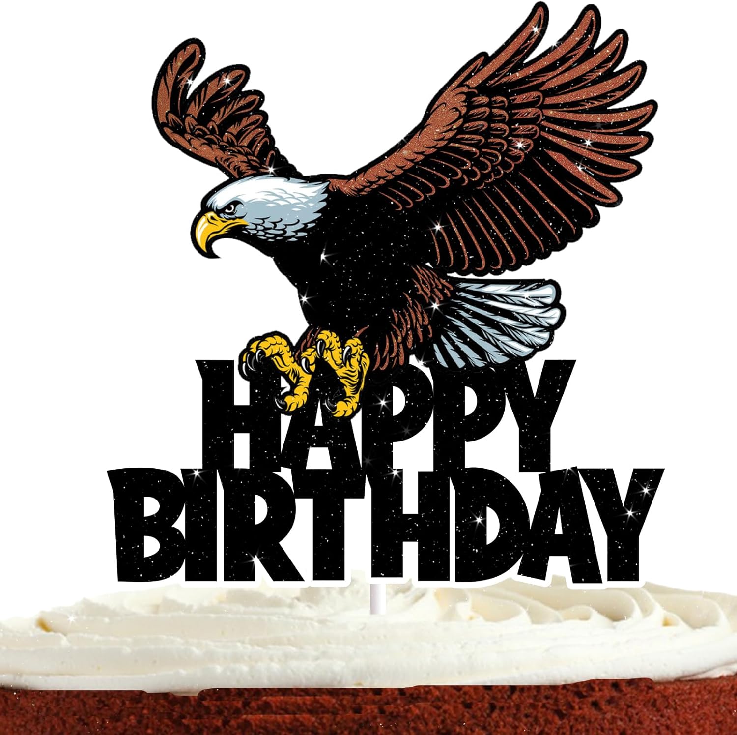 Bald Eagle Cake Topper for 4th of July Birthday Decorations