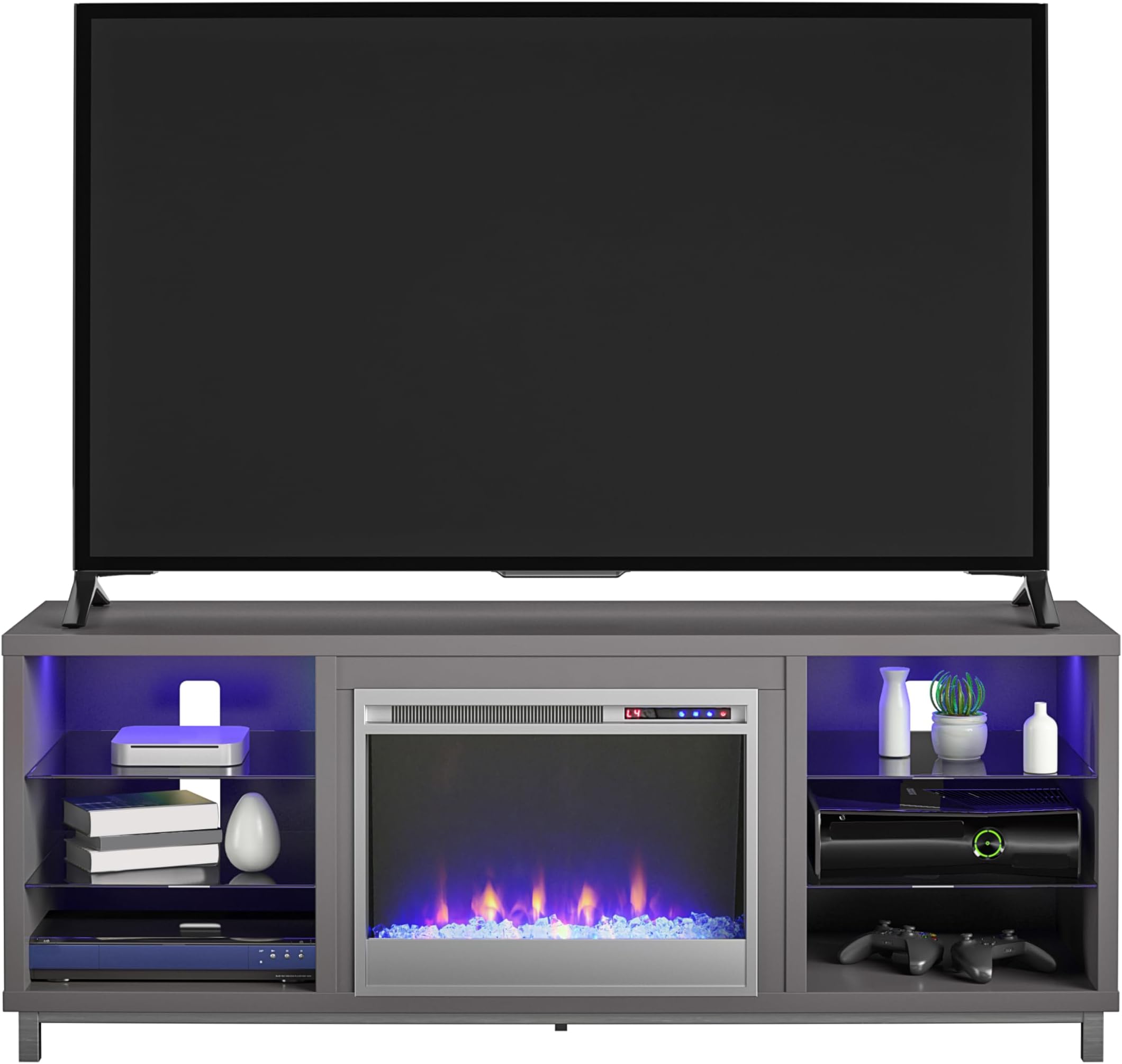 Ameriwood Home Lumina Electric Fireplace TV Stand