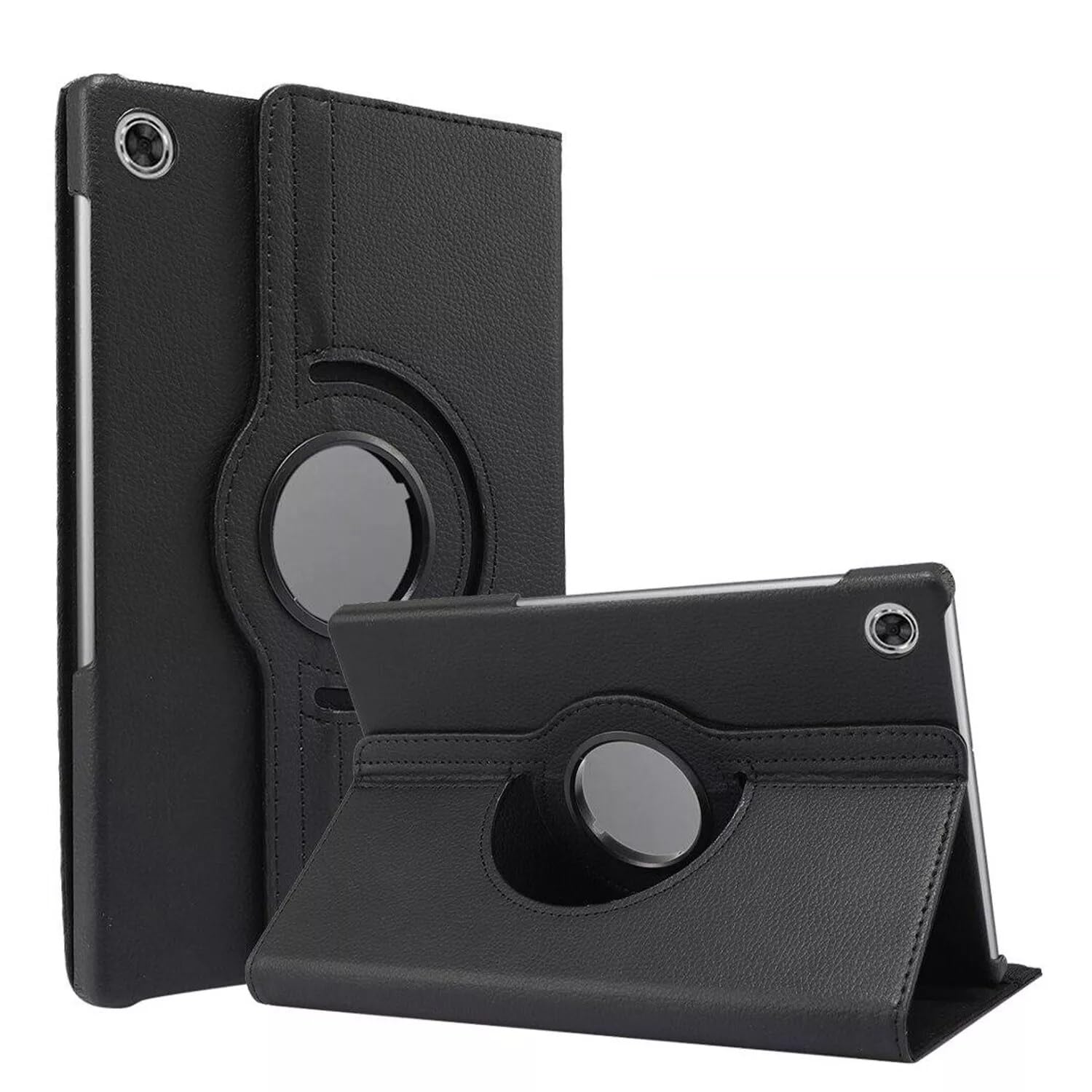World biz Rotating Case for Lenovo Tab M8 4th Gen 8-Inch 2023 (TB-300FU) 360 Degree Rotation Protective Stand Leather Folio Cover Back, Auto Wake/Sleep Tab M8 (Black)