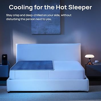 Omni Sleep Water Cooling Mattress Pad, Wireless Remote Control, Dark Gray