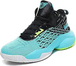 Bolognifi Tênis de basquete masculino de cano alto com alta elasticidade, respirabilidade e antiderrapante são adequados para adolescentes jogarem basquete e esportes ao ar livre Presente (Color : Gr