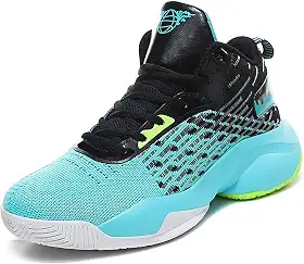 Bolognifi Tênis de basquete masculino de cano alto com alta elasticidade, respirabilidade e antiderrapante são adequados para adolescentes jogarem basquete e esportes ao ar livre Presente (Color : Gr