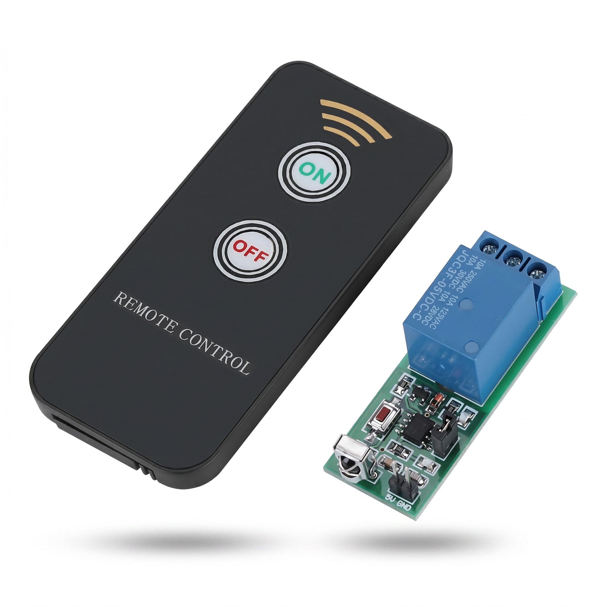 Topiky Módulo de relé de Control Remoto infrarrojo IR de 5V 1 Canal Módulo de relé Interruptor de Encendido con Control Remoto