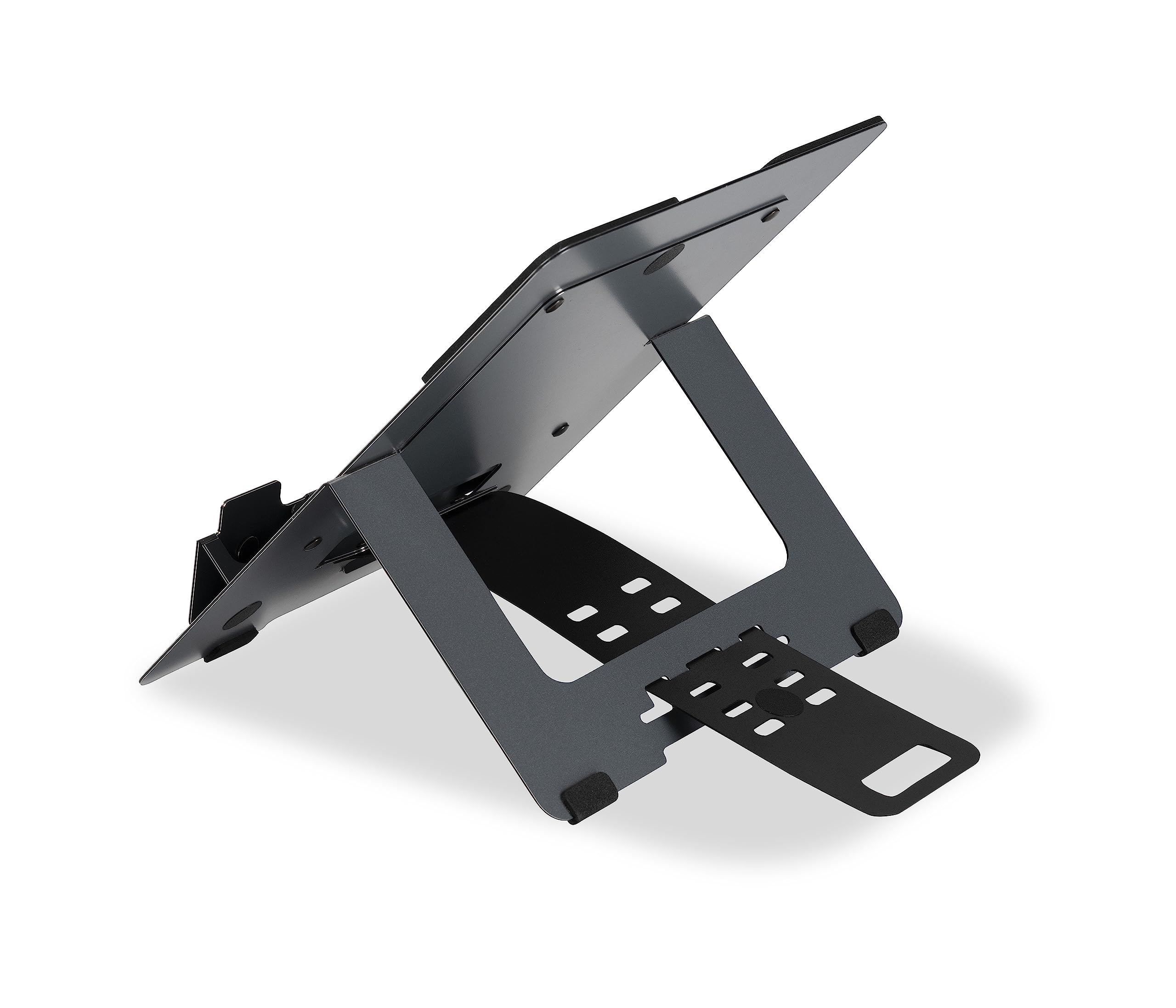 BakkerElkhuizen Flextop 170 - Supporto per laptop in alluminio leggero con 7 regolazioni in altezza, grigio scuro