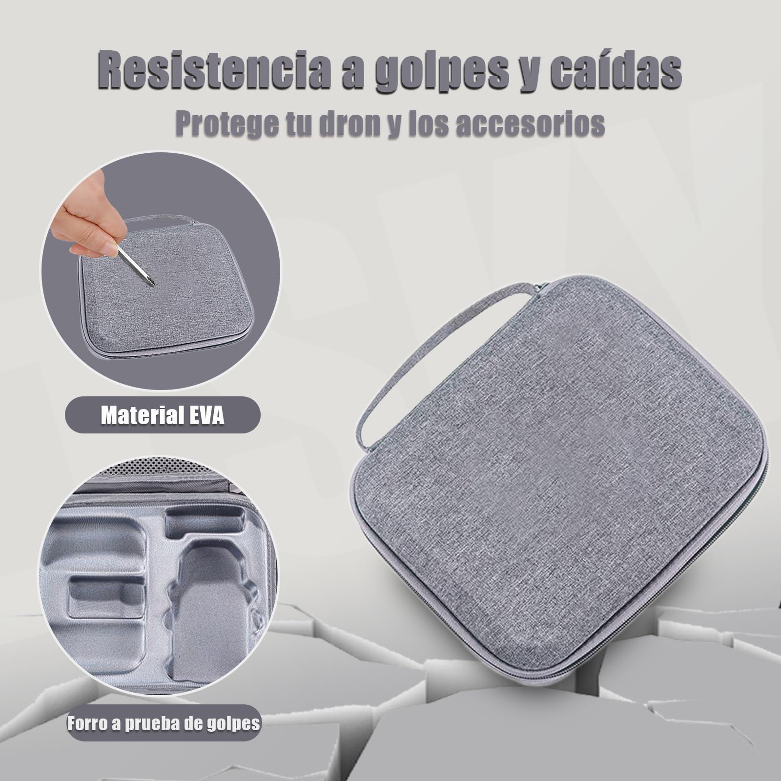 Bolsa de Almacenamiento para dji Mini 4K /Mini2 SE/Mini 2 Drone | Bolsa Mini 4K, Bolsa de Viaje compacta，Caja de Almacenamiento, Bolsa de Transporte, Gris