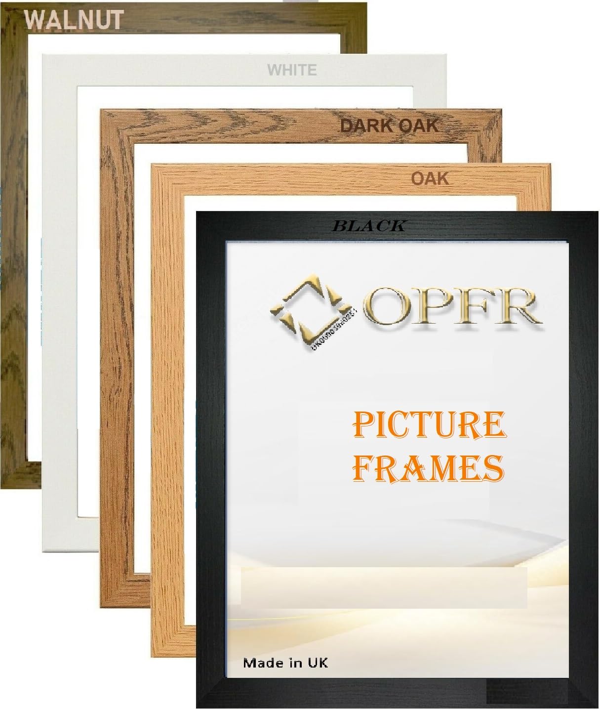 Picture, Photo, Frames, Black, White, Oak, Dark Oak, Walnut, A1,A2,A3,A4,A5 (36x24") (Dark Oak, 24X18"INCH)