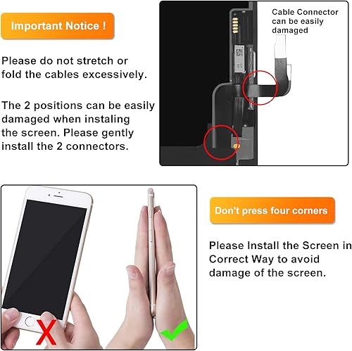 Miniatura 6 de LL TRADER Reemplazo de pantalla para iPhone 1212 Pro 6.1 "OLED Retina FHD pantalla COF táctil digitalizador con kits de herramientas de reparación,