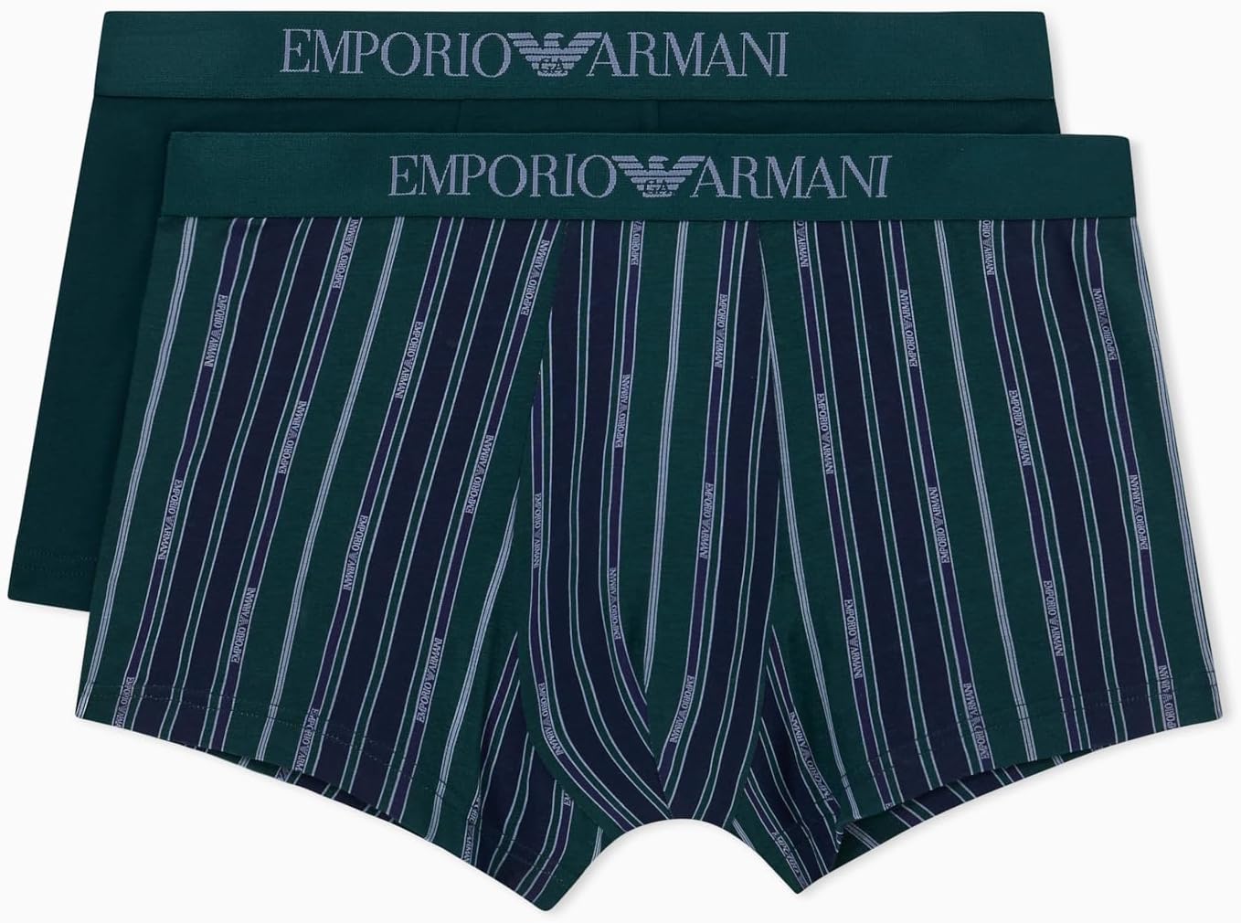 Emporio Armani Men's Classic Logo Band 2 Pack Trunk