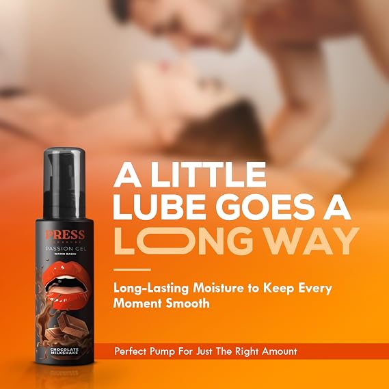 Chocolate Milkshake Water-Based Lubricant - Edible & Silky Smooth Adult Lube - Toy-Compatible, Travel-Friendly, Vegan (100ml)