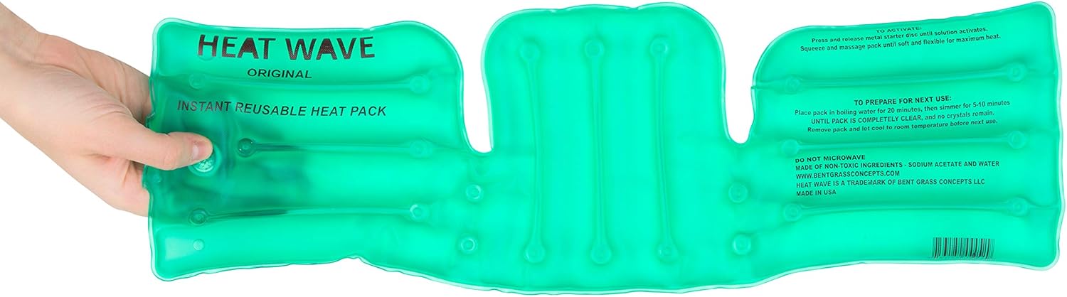 Weekly Top Sale Made in USA: Heat Wave Instant Reusable Heat Packs- Back/Shoulder/Neck (6 x 18”), Reusable Heat Pack for Muscle Aches, Pain Relief, Click Heat Review Discount Made in USA: Heat Wave Instant Reusable Heat Packs- Back/Shoulder/Neck (6 x 18”), Reusable Heat Pack for Muscle Aches, Pain Relief, Click Heat