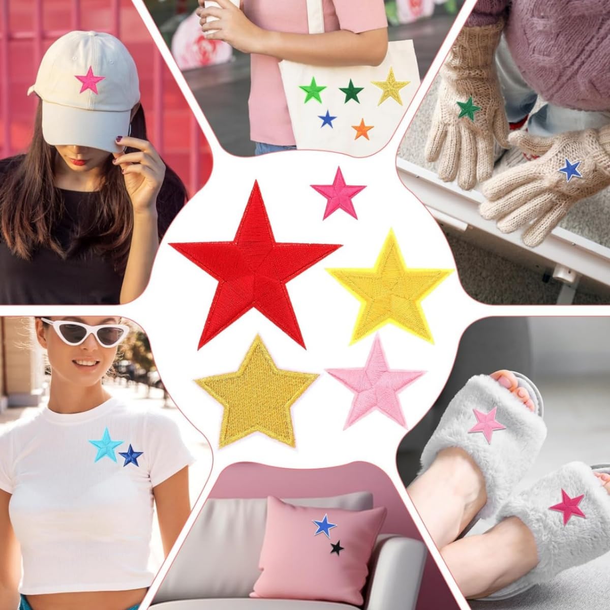 Cikonielf Patchs Thermocollants 6 Pièces Fer Sur Patchs Musique Design