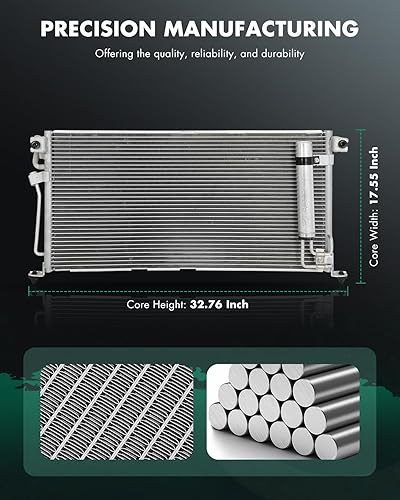 Vista 50 de SCITOO Aire acondicionado condensador compatible con Chevrolet, para modelos GMC - Silverado 2500 HD 2015-2019 - Sierra 2500 HD 2015-2019 - 6.0L
