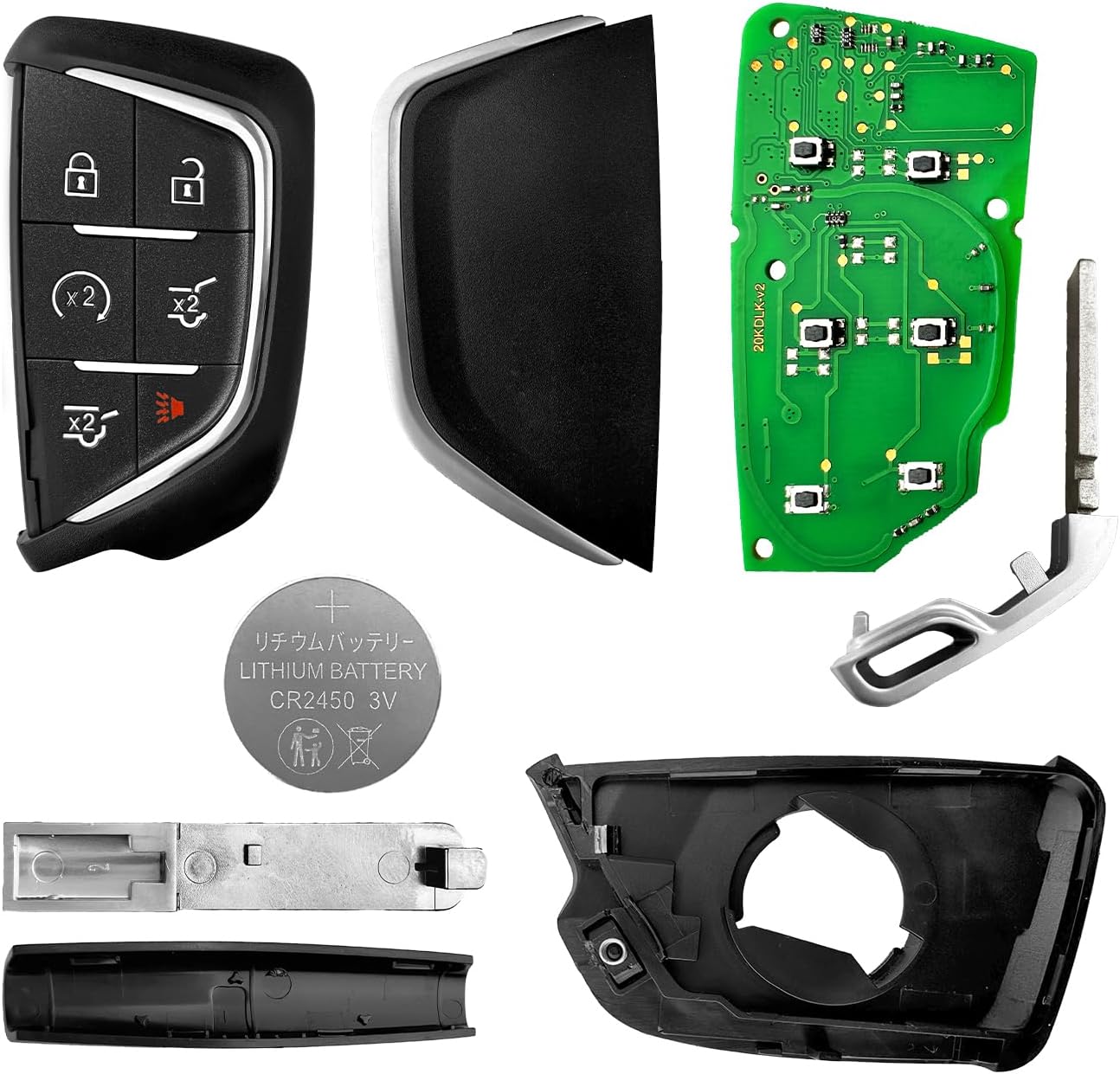 Replacement for 2020 2021 2022 2023 2024 Cadillac Escalade Key Fob Remote Control YG0G20TB1 6 Buttons 433MHz - Image 6