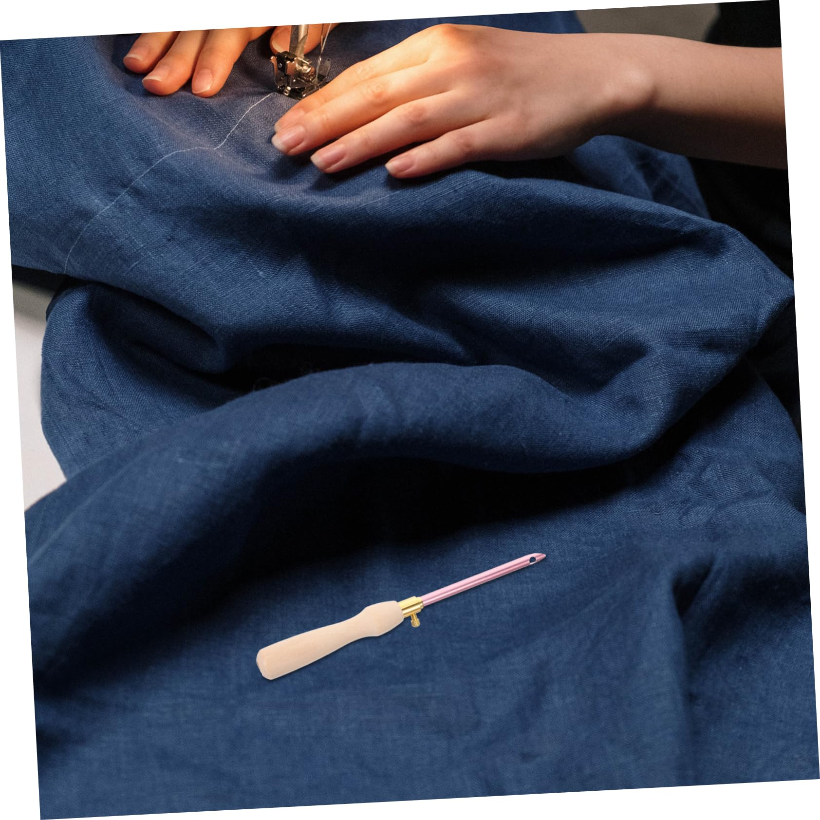 Beaupretty 5 Ensembles Point De Broderie Aiguille à Poinçonner Pratique Outil D'aiguille De Poinçon Punch Needle Pour Usage Quotidien Aiguille à Broder Aiguilles à Coudre Outil De Tricot Bois