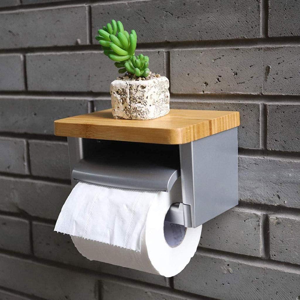 SAeWare Soporte para papel higiénico, soporte para rollo de toallas de baño, soporte para perforación, colgador de toallas para cocina