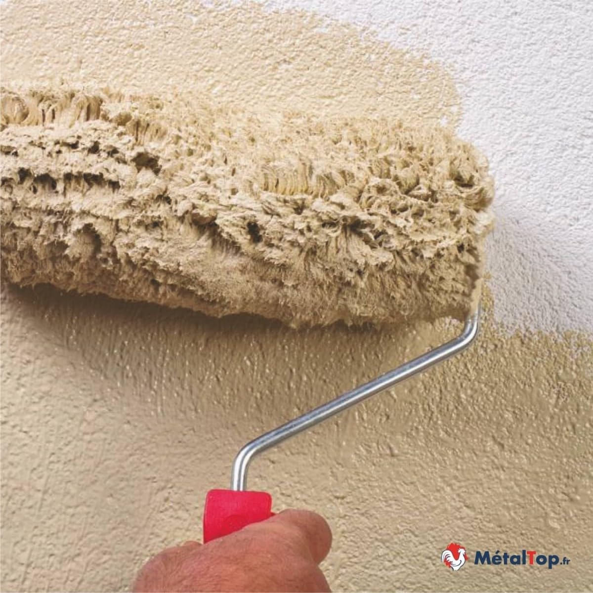 Metaltop - Peinture Facade - Blanc pur - RAL 9010-1 L - Microporeuse, idéale pour murs extérieurs en rénovation ou neuf