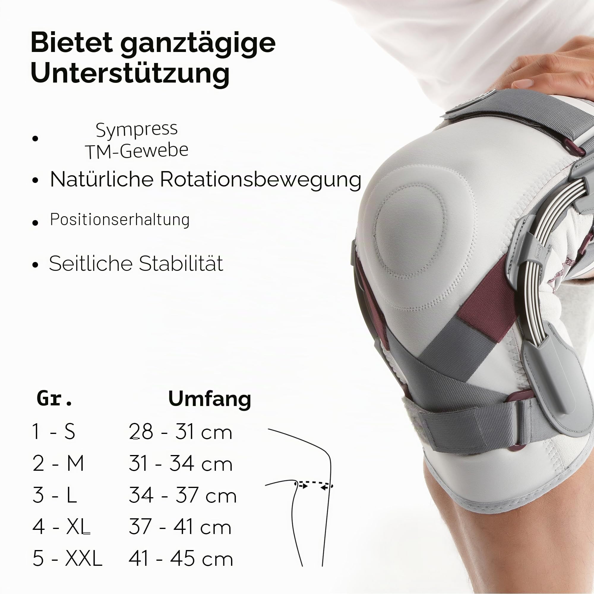 Push Medizinische Kniebandage, Größe 5