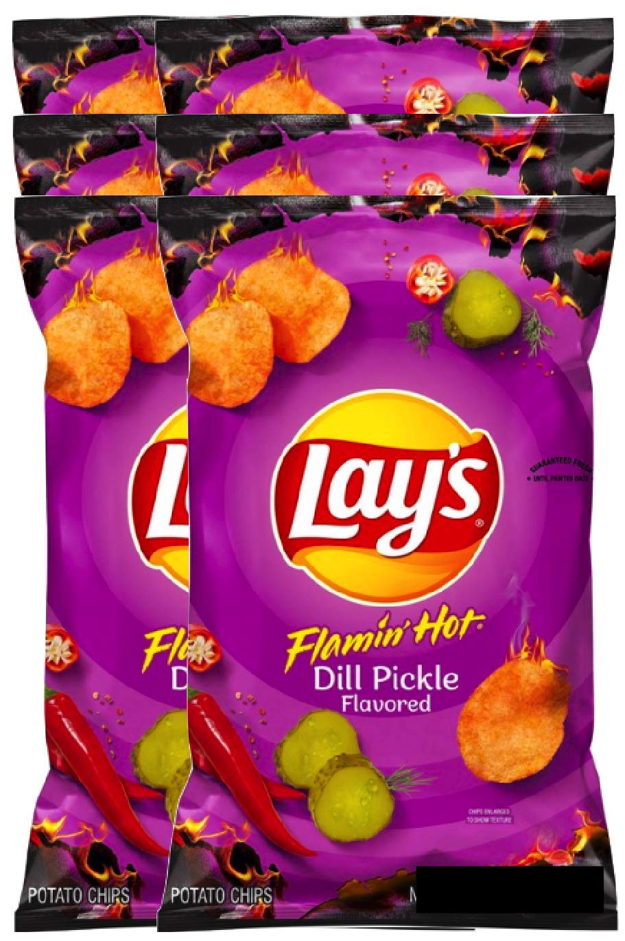 NEW Lay's Flamin' Hot Dill Pickle Flavored (Large Bag Net
