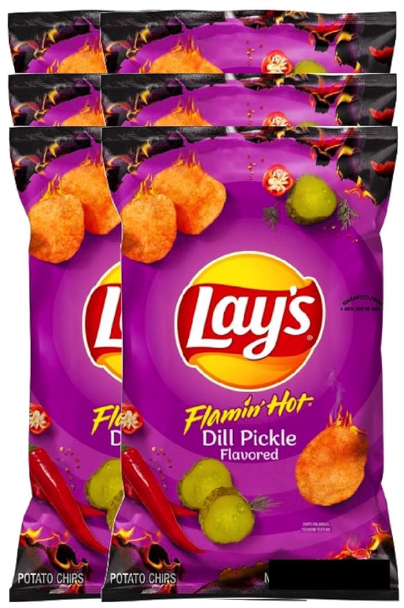 NEW Lay's Flamin' Hot Dill Pickle Flavored (Large Bag Net