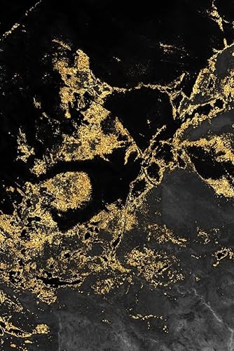 Miniatura 2 de Alfombra moderna abstracta de mármol negro dorado de 5 x 7 pies, suave, gruesa, fresca alfombra para sala de estar, dormitorio, decoración retro,