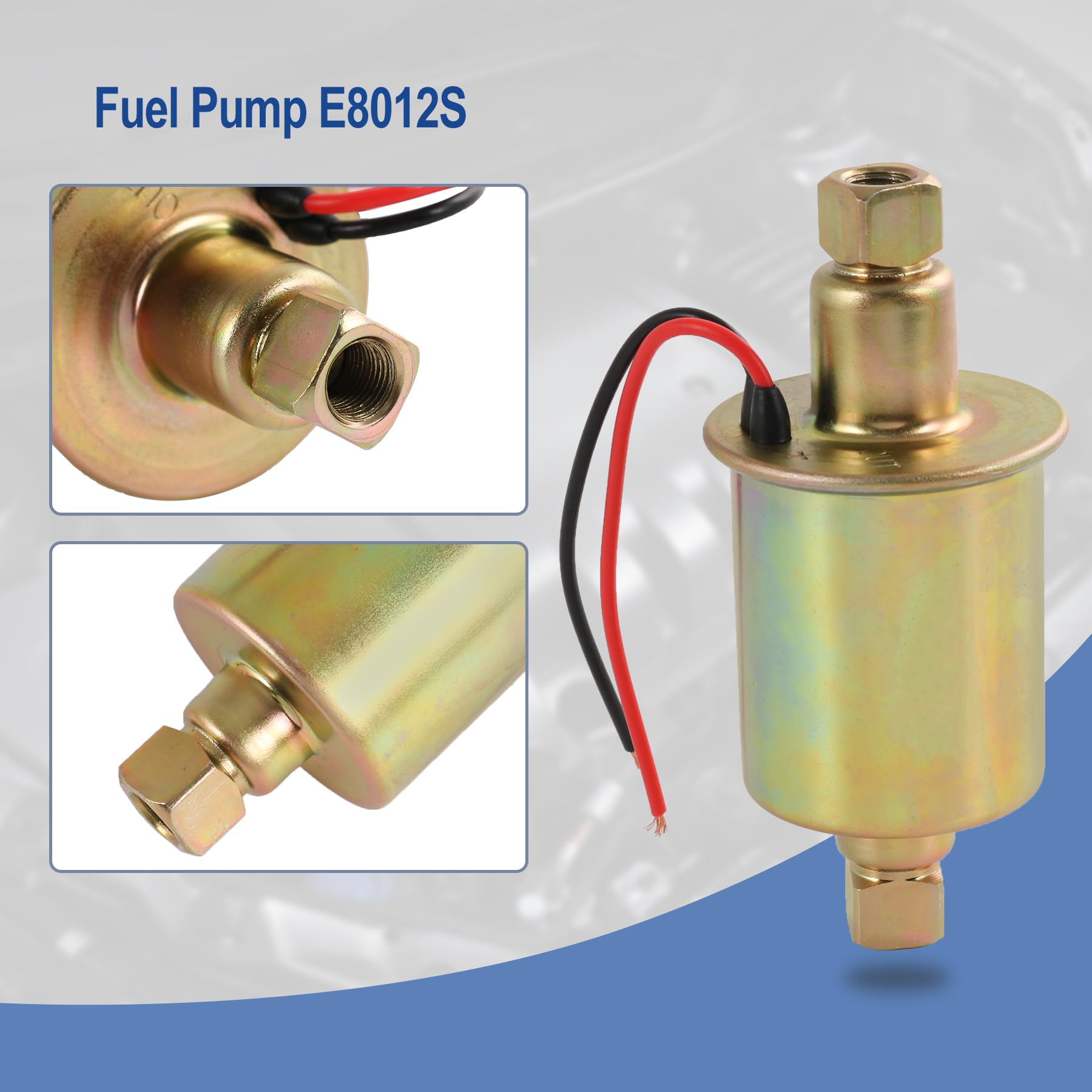 Amazon.com: Universal Electric Fuel Pump E8012S Low Pressure 5-9